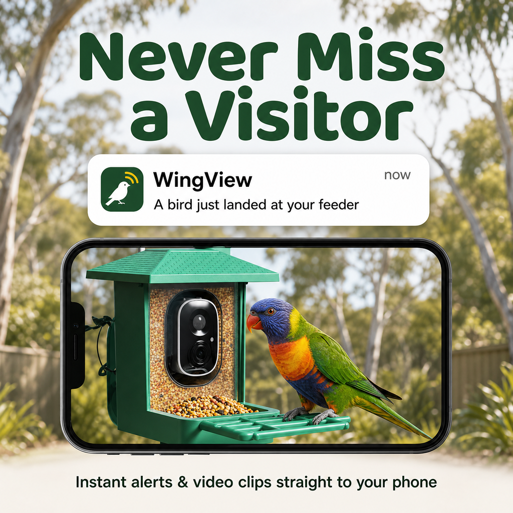 Elvocore WingView™ AI Bird Feeder Camera