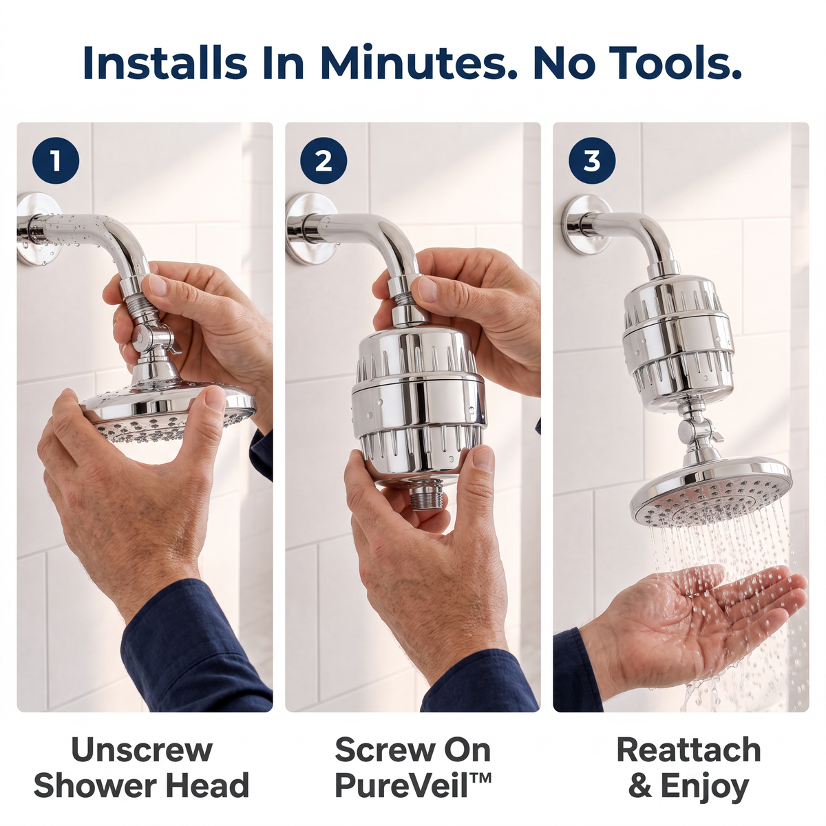 Elvocore PureVeil™ 20-Stage Shower Filter